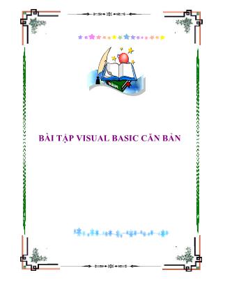 Bài tập Visual Basic căn bản