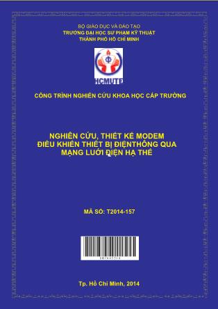 Báo cáo Nghiên cứu, thiết kế modem điều khiển thiết bị điệnthông qua mạng lưới điện hạ thế (Phần 1)