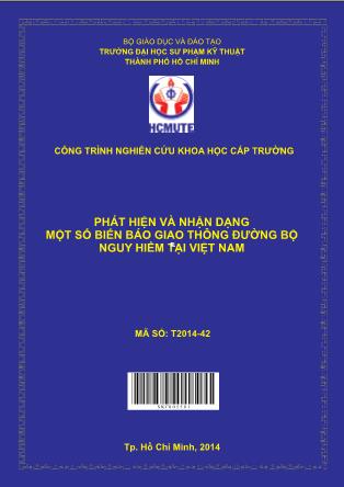 Báo cáo Phát hiện và nhận dạng một số biển báo giao thông ðường bộ nguy hiểm tại Việt Nam (Phần 1)