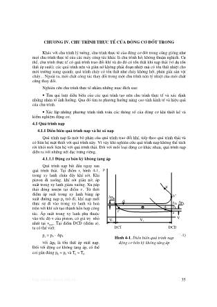 Đề cương môn học lý thuyết động cơ đốt trong - Chương IV: Chu trình thực tế của động cơ đốt trong