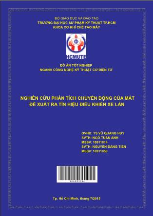 Đồ án Nghiên cứu phân tích chuyển động của mắt để xuất ra tín hiệu điều khiển xe lăn (Phần 1)