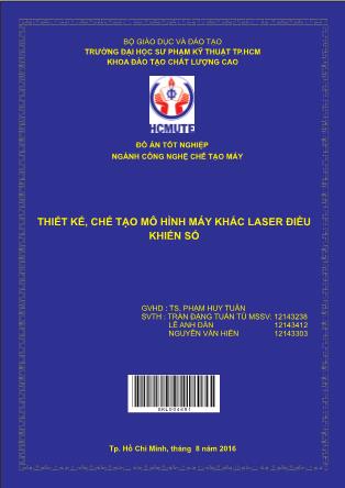 Đồ án Thiết kế, chế tạo mô hình máy khắc laser điều khiển số (Phần 1)