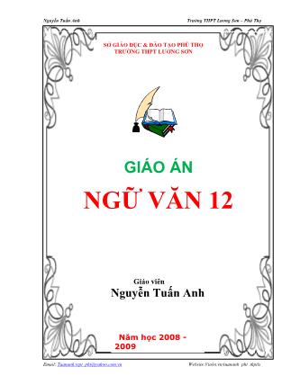 Giáo án Ngữ văn 12 - Nguyễn Tuấn Anh