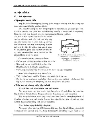 Giáo trình Các phương pháp gia công biến dạng - Chương 3: Các phương pháp gia công biến dạng (Phần 3)