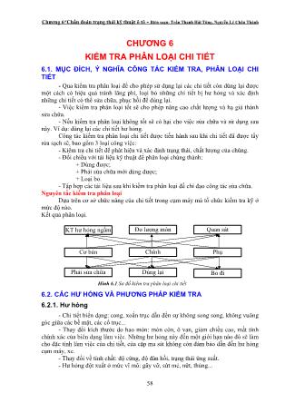 Giáo trình Chẩn đoán trạng thái kỹ thuật ô tô - Chương 6: Kiểm tra phân loại chi tiết