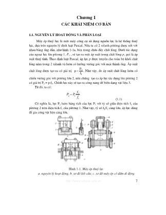 Giáo trình Máy ép thủy lực - Chương 1: Các khái niệm cơ bản