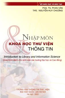 Giáo trình Nhập môn khoa học thư viện và thông tin