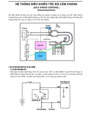 Hệ thống điều khiển tốc độ cầm chừng (Idle Speed Control)