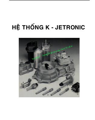 Hệ thống K-Jetronic