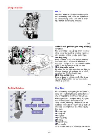 Khái quát về động cơ Diesel