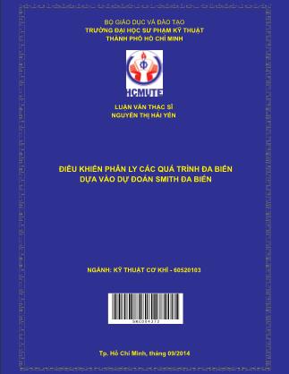 Luận văn Điều khiển phân ly các quá trình đa biến dựa vào dự đoán Smith đa biến (Phần 1)