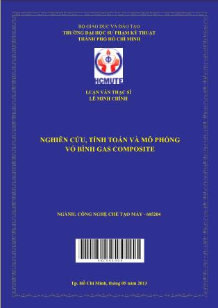 Luận văn Nghiên cứu, tính toán và mô phỏng vỏ bình gas composite (Phần 1)