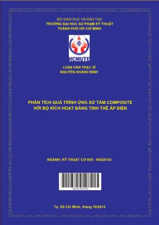 Luận văn Phân tích quá trình ứng xử tấm composite với bộ kích hoạt bằng tinh thể áp điện (Phần 1)