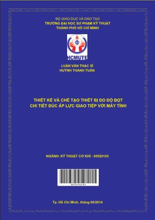 Luận văn Thiết kế và chế tạo thiết bị đo độ bọt chi tiết đúc áp lực giao tiếp với máy tính (Phần 1)