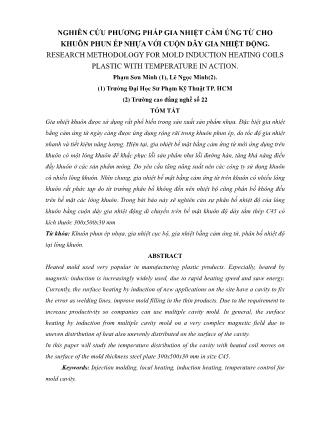 Nghiên cứu phương pháp gia nhiệt cảm ứng từ cho khuôn phun ép nhựa với cuộn dây gia nhiệt động