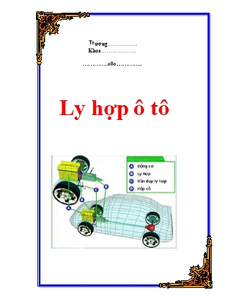 Bài giảng Ly hợp ô tô