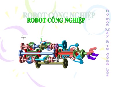 Bài giảng Robot công nghiệp