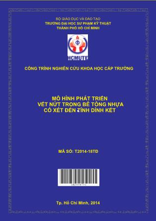 Báo cáo Mô hình phát triển vết nứt trong bê tông nhựa có xét đến tính dính kết (Phần 1)