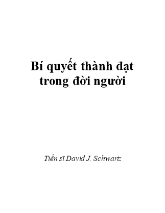 Bí quyết thành đạt trong đời người