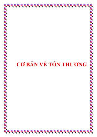 Cơ bản về tổn thương