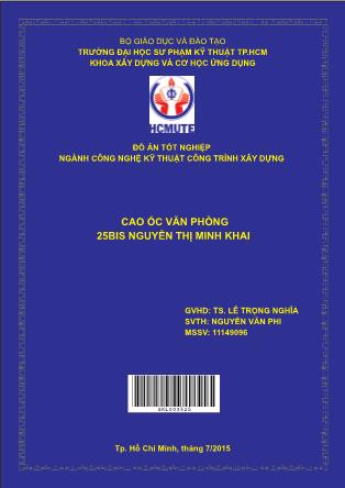 Đồ án Cao ốc văn phòng 25BIS Nguyễn Thị Minh Khai (Phần 1)
