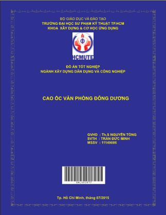 Đồ án Cao ốc văn phòng Đông Dương - Trần Đức Minh (Phần 1)