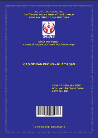 Đồ án Cao ốc văn phòng-khách sạn (Phần 1)