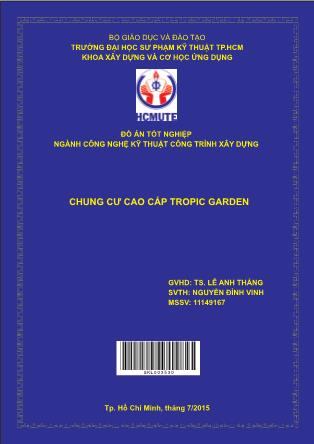Đồ án Chung cư cao cấp Tropic Garden (Phần 1)