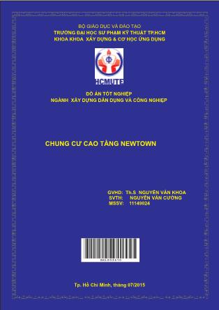 Đồ án Chung cư cao tầng Newtown (Phần 1)