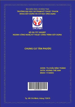 Đồ án Chung cư Tân Phước (Phần 1)