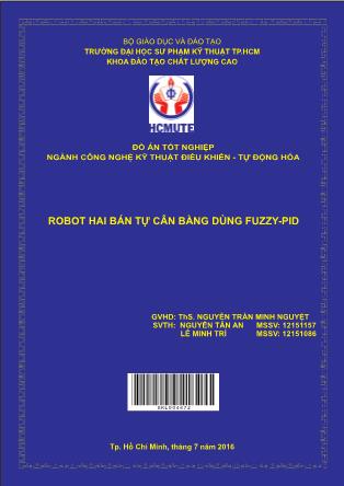 Đồ án Robot hai bán tự cân bằng dùng Fuzzy-PID (Phần 1)