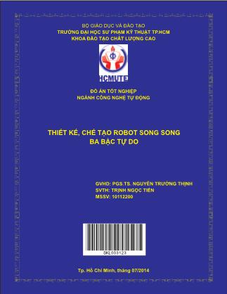 Đồ án Thiết kế, chế tạo robot song song ba bậc tự do (Phần 1)
