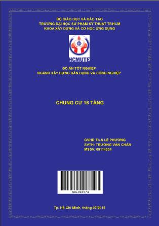 Đồ án Thiết kế chung cư 16 tầng - Trương Văn Chẩn (Phần 1)