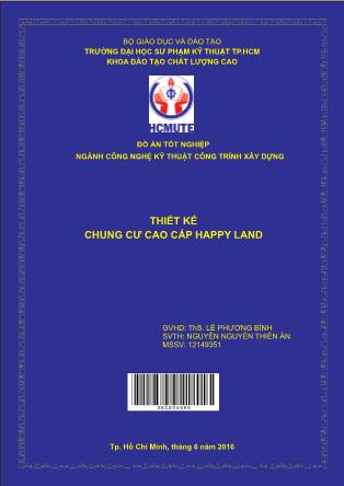 Đồ án Thiết kế chung cư cao cấp Happy Land (Phần 1)
