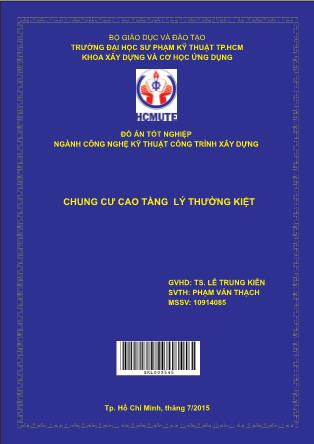 Đồ án Thiết kế chung cư cao tầng Lý Thường Kiệt - Phạm Văn Thạch (Phần 1)