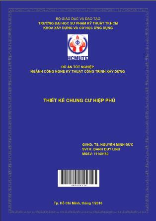 Đồ án Thiết kế chung cư Hiệp Phú (Phần 1)