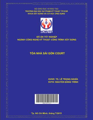 Đồ án Tòa nhà Sài Gòn Court (Phần 1)