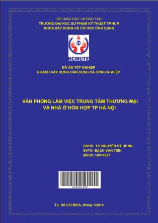 Đồ án Văn phòng làm việc trung tâm thương mại và nhà ở hỗn hợp TP Hà Nội (Phần 1)