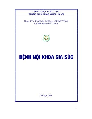 Giáo trình Bệnh nội khoa gia súc