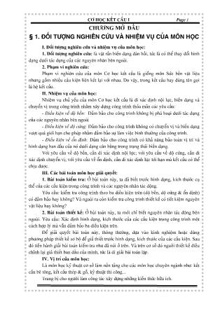 Giáo trình Cơ học kết cấu I