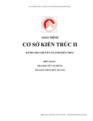 Giáo trình Cơ sở kiến trúc II