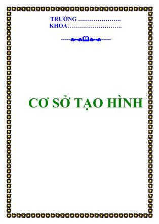 Giáo trình Cơ sở tạo hình - Lê Minh Sơn