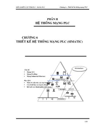 Giáo trình Điều khiển lập tình PLC - Chương 6: Thiết kế hệ thống mạng PLC