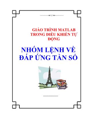 Giáo trình Matlab trong điều khiển tự động