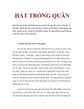 Hát trống quân