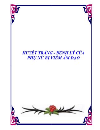 Huyết trắng - Bệnh lý của phụ nữ bị viêm âm đạo
