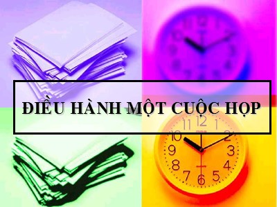 Kỹ năng điều hành một cuộc họp