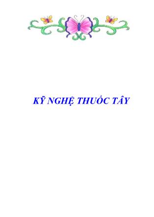 Kỹ nghệ thuốc Tây