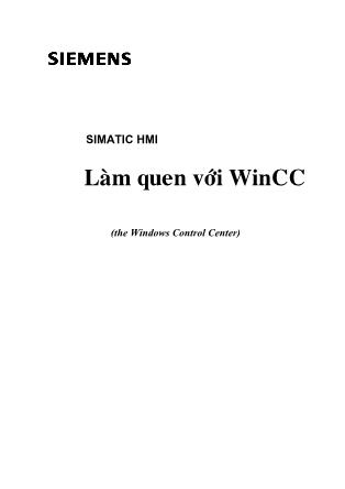 Làm quen với WinCC