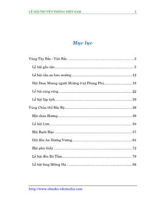 Lễ hội truyền thống Việt Nam